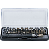 BGS Diy 20802 Bit- und Steckschlüssel-/Winkelschrauber-Satz | Antrieb 6,3 mm (1/4") | 26-tlg.