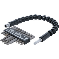 BGS Diy 20804 Bit-Satz mit flexibler Welle | Antrieb Außensechskant 6,3 mm (1/4") | 11-tlg.