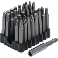BGS Diy 20810 Bit-Satz für Sicherungsschrauben | Antrieb Außensechskant 6,3 mm (1/4") | 33-tlg.