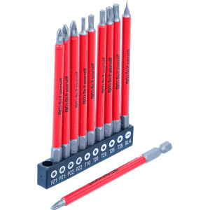 BGS Diy 20812 Antirutsch-Bit-Satz | magnetisch | 110 mm |...