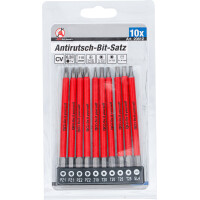 BGS Diy 20812 Antirutsch-Bit-Satz | magnetisch | 110 mm | 10-tlg.