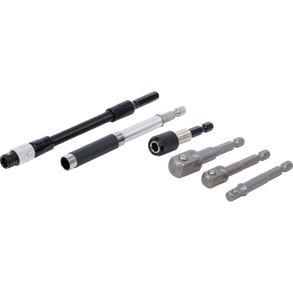 BGS Diy 20819 Adapter- und Verlängerungs-Set | für Bohrmaschinen | 6-tlg.