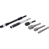 BGS Diy 20819 Adapter- und Verlängerungs-Set | für Bohrmaschinen | 6-tlg.