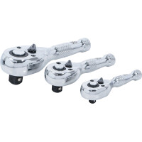 BGS 215 Mini-Umschaltknarren-Satz | 6,3 mm (1/4") / 10 mm (3/8") / 12,5 mm (1/2") | 3-tlg.