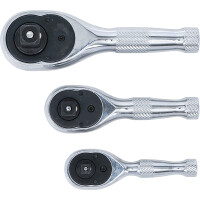 BGS 215 Mini-Umschaltknarren-Satz | 6,3 mm (1/4") / 10 mm (3/8") / 12,5 mm (1/2") | 3-tlg.