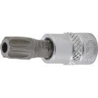 BGS 2165-T50 Bit-Einsatz | Antrieb Innenvierkant 6,3 mm (1/4") | T-Profil (für Torx) mit Bohrung T50