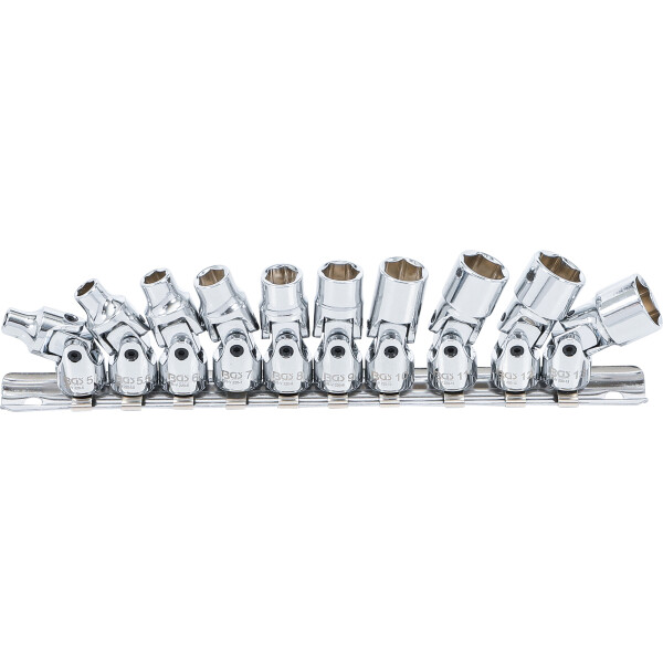 BGS 220 Gelenk-Steckschlüssel-Satz | Antrieb Innenvierkant 6,3 mm (1/4") | SW 5 - 13 mm | 10-tlg.