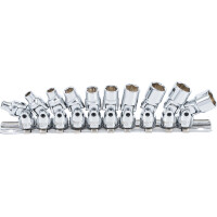 BGS 220 Gelenk-Steckschlüssel-Satz | Antrieb Innenvierkant 6,3 mm (1/4") | SW 5 - 13 mm | 10-tlg.
