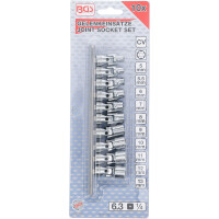 BGS 220 Gelenk-Steckschlüssel-Satz | Antrieb Innenvierkant 6,3 mm (1/4") | SW 5 - 13 mm | 10-tlg.
