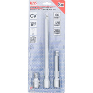 BGS 2240 Kippverlängerungs-Satz | 12,5 mm (1/2") | 50 / 125 / 250 mm | 3-tlg.