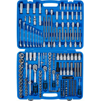 BGS 2259 Steckschlüssel-Satz Sechskant | Antrieb 6,3 mm (1/4") / 10 mm (3/8") / 12,5 mm (1/2") | 214-tlg.