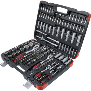 BGS Diy 2283 Steckschlüssel-Satz | Antrieb 6,3 mm (1/4") / 10 mm (3/8") / 12,5 mm (1/2") | 172-tlg.