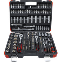 BGS Diy 2283 Steckschlüssel-Satz | Antrieb 6,3 mm (1/4") / 10 mm (3/8") / 12,5 mm (1/2") | 172-tlg.