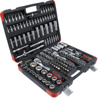 BGS Diy 2283 Steckschlüssel-Satz | Antrieb 6,3 mm (1/4") / 10 mm (3/8") / 12,5 mm (1/2") | 172-tlg.