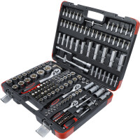 BGS Diy 2283 Steckschlüssel-Satz | Antrieb 6,3 mm (1/4") / 10 mm (3/8") / 12,5 mm (1/2") | 172-tlg.