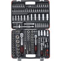 BGS Diy 2283 Steckschlüssel-Satz | Antrieb 6,3 mm (1/4") / 10 mm (3/8") / 12,5 mm (1/2") | 172-tlg.