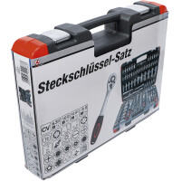 BGS Diy 2283 Steckschlüssel-Satz | Antrieb 6,3 mm (1/4") / 10 mm (3/8") / 12,5 mm (1/2") | 172-tlg.