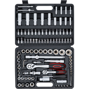 BGS Diy 2287 Steckschlüssel-Satz | Antrieb 6,3 mm (1/4") / 12,5 mm (1/2") | 108-tlg.