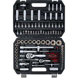 BGS Diy 2296 Steckschlüssel-Satz | Antrieb 6,3 mm (1/4") / 12,5 mm (1/2") | 94-tlg.