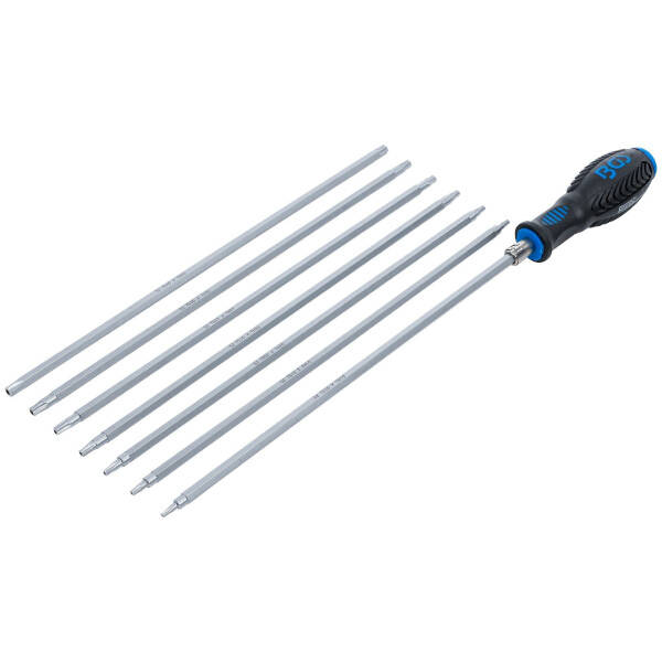 BGS 2325 Schraubendreher-Satz mit Wechselklingen | T-Profil (für Torx) / TS-Profil (für Torx Plus) | 8-tlg.