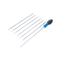 BGS 2326 Schraubendreher-Satz mit Wechselklingen | T-Profil (für Torx) / T-Profil (für Torx) mit Bohrung | 8-tlg.