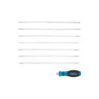 BGS 2326 Schraubendreher-Satz mit Wechselklingen | T-Profil (für Torx) / T-Profil (für Torx) mit Bohrung | 8-tlg.