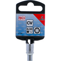 BGS 2345 Steckschlüssel-Einsatz Super Lock | Antrieb Innenvierkant 6,3 mm (1/4") | SW 5 mm