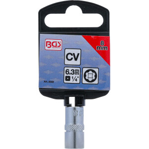 BGS 2348 Steckschlüssel-Einsatz Super Lock | Antrieb Innenvierkant 6,3 mm (1/4") | SW 8 mm