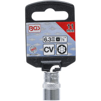 BGS 2351 Steckschlüssel-Einsatz Super Lock | Antrieb Innenvierkant 6,3 mm (1/4") | SW 11 mm