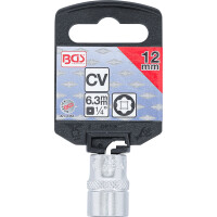 BGS 2352 Steckschlüssel-Einsatz Super Lock | Antrieb Innenvierkant 6,3 mm (1/4") | SW 12 mm