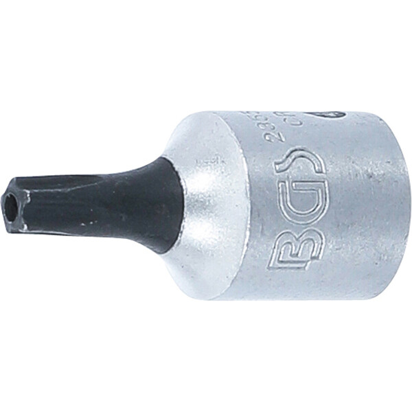 BGS 2355-TS20 Bit-Einsatz | Antrieb Innenvierkant 6,3 mm (1/4") | TS-Profil (für Torx Plus) mit Bohrung TS20