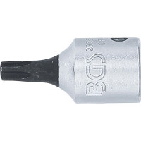 BGS 2355-TS20 Bit-Einsatz | Antrieb Innenvierkant 6,3 mm (1/4") | TS-Profil (für Torx Plus) mit Bohrung TS20