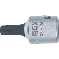 BGS 2355-TS25 Bit-Einsatz | Antrieb Innenvierkant 6,3 mm (1/4") | TS-Profil (für Torx Plus) mit Bohrung TS25