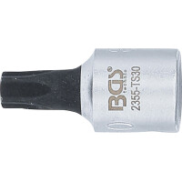 BGS 2355-TS30 Bit-Einsatz | Antrieb Innenvierkant 6,3 mm (1/4") | TS-Profil (für Torx Plus) mit Bohrung TS30