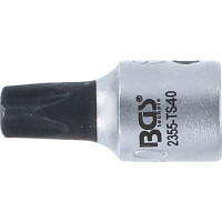 BGS 2355-TS40 Bit-Einsatz | Antrieb Innenvierkant 6,3 mm (1/4") | TS-Profil (für Torx Plus) mit Bohrung TS40