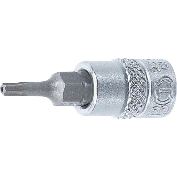 BGS 2357 Bit-Einsatz | Antrieb Innenvierkant 6,3 mm (1/4") | T-Profil (für Torx) mit Bohrung T10