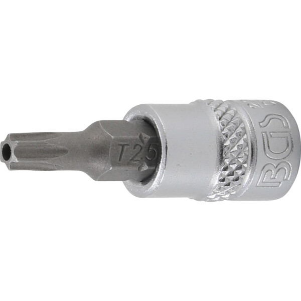 BGS 2360 Bit-Einsatz | Antrieb Innenvierkant 6,3 mm (1/4") | T-Profil (für Torx) mit Bohrung T25