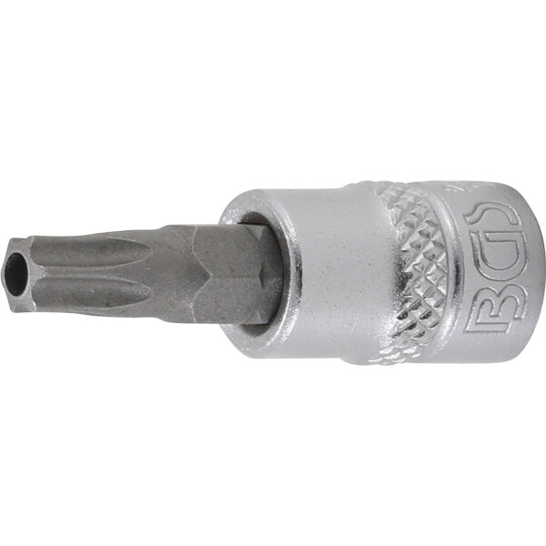 BGS 2362 Bit-Einsatz | Antrieb Innenvierkant 6,3 mm (1/4") | T-Profil (für Torx) mit Bohrung T30