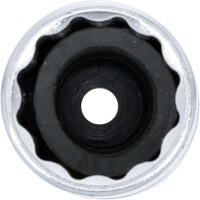 BGS 2385 Zündkerzen-Einsatz mit Haltegummi, Zwölfkant | Antrieb Innenvierkant 12,5 mm (1/2") | SW 16 mm