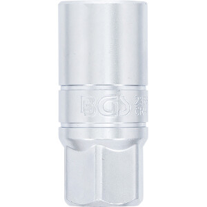 BGS 2386 Zündkerzen-Einsatz mit Haltegummi, Zwölfkant | Antrieb Innenvierkant 12,5 mm (1/2") | SW 21 mm