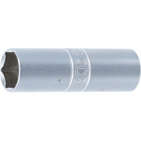 BGS 2425 Zündkerzen-Einsatz Sechskant | dünnwandig | Antrieb Innenvierkant 12,5 mm (1/2") | SW 16 mm