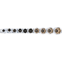 BGS 2435 Steckschlüssel-Einsatz-Satz Sechskant, tief | Antrieb Innenvierkant 12,5 mm (1/2") | Zollgrößen | 10-tlg.