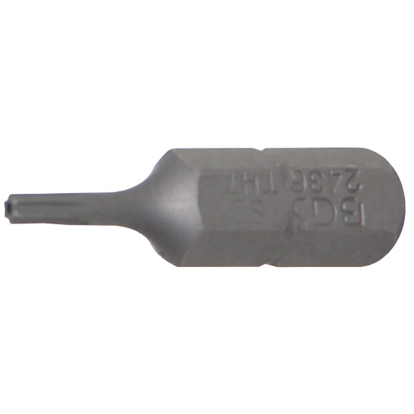 BGS 2436 Bit | Länge 25 mm | Antrieb Außensechskant 6,3 mm (1/4") | T-Profil (für Torx) mit Bohrung T7