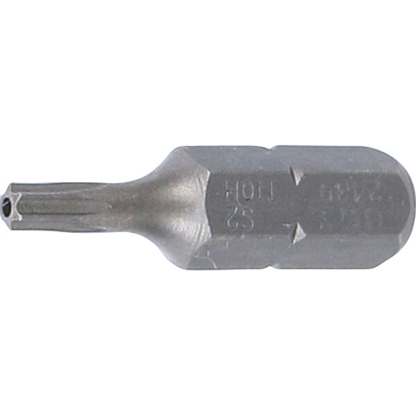 BGS 2439 Bit | Länge 25 mm | Antrieb Außensechskant 6,3 mm (1/4") | T-Profil (für Torx) mit Bohrung T10