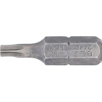 BGS 2440 Bit | Länge 25 mm | Antrieb Außensechskant 6,3 mm (1/4") | T-Profil (für Torx) mit Bohrung T15