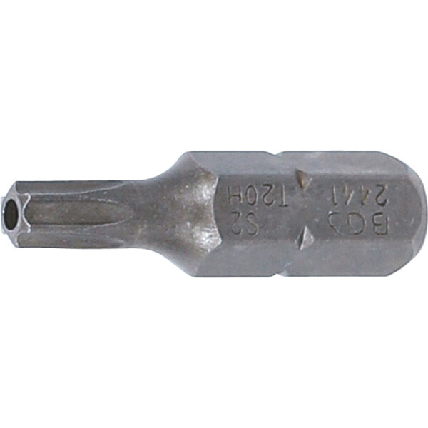 BGS 2441 Bit | Länge 25 mm | Antrieb Außensechskant 6,3 mm (1/4") | T-Profil (für Torx) mit Bohrung T20