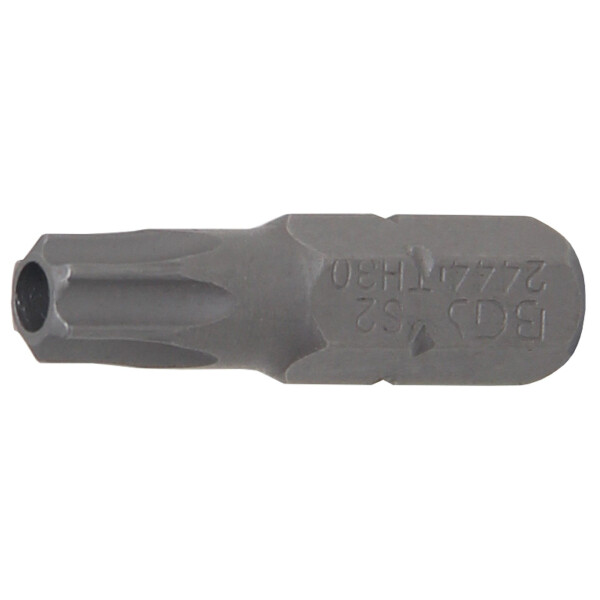 BGS 2444 Bit | Länge 25 mm | Antrieb Außensechskant 6,3 mm (1/4") | T-Profil (für Torx) mit Bohrung T30