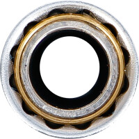BGS 2447 Zündkerzen-Einsatz mit Magnet, Zwölfkant, extra lang | Antrieb Innenvierkant 10 mm (3/8") | SW 14 mm