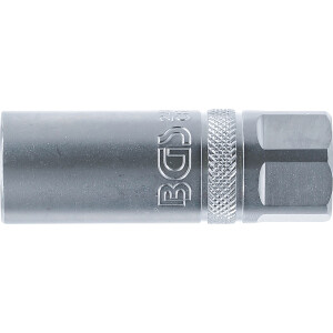 BGS 2468 Zündkerzen-Einsatz mit Magnet, Sechskant | Antrieb Innenvierkant 12,5 mm (1/2") | SW 16 mm