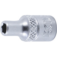 BGS 2474 Steckschlüssel-Einsatz Sechskant | Antrieb Innenvierkant 6,3 mm (1/4") | SW 4 mm